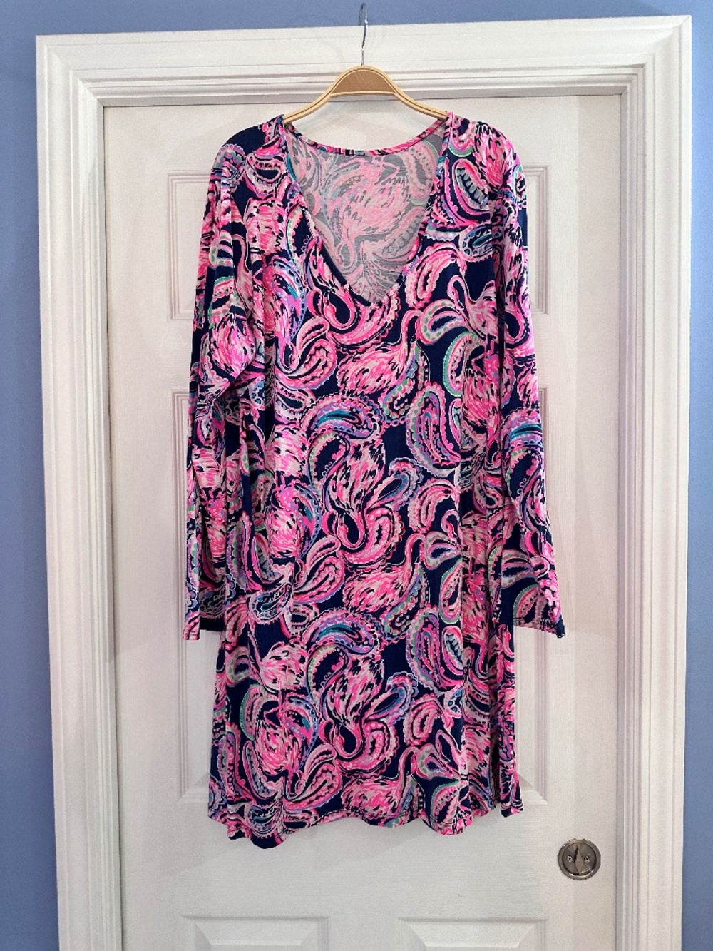 Lilly Pulitzer - Etta T-Shirt Dress in Flock to the Top - XL